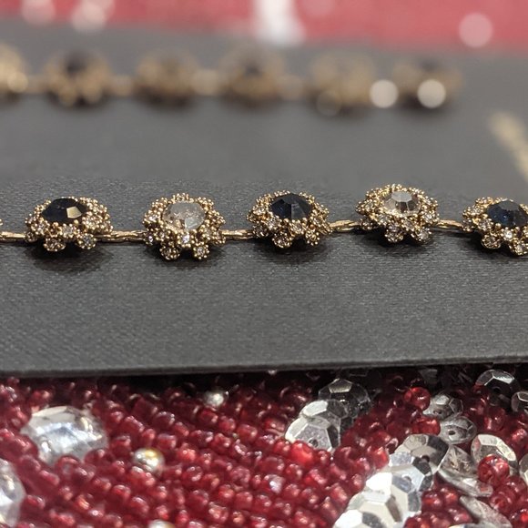 Ava & Aiden Jewelry Ava Aiden Dangle Earrings Beautiful Gold With Blue And White Stones